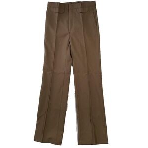 Vintage Angels Flight Dress Pants Mens 31x34 Brown 100% Polyester Straight NOS
